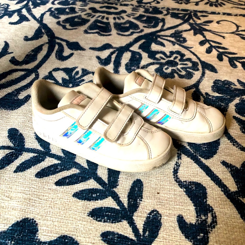 Girls adidas sneakers in size 10 toddler